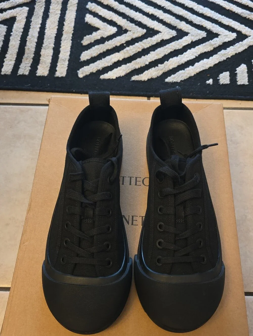 Men's Black Casual Low-Top Sneakers - Unbranded